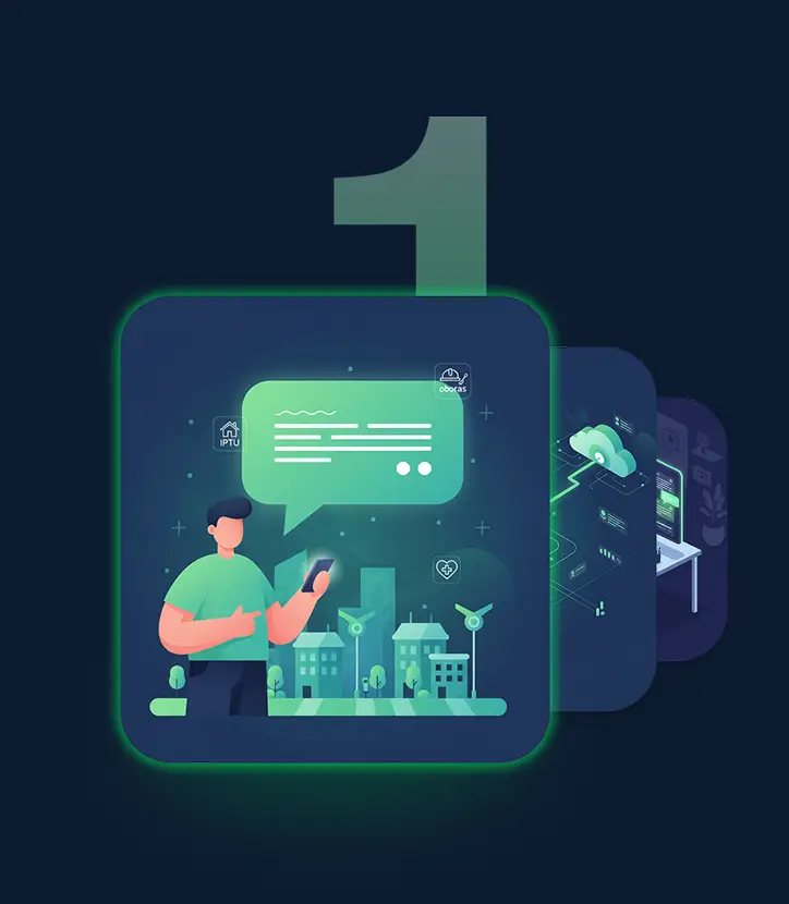 Cidadão inicia uma conversa